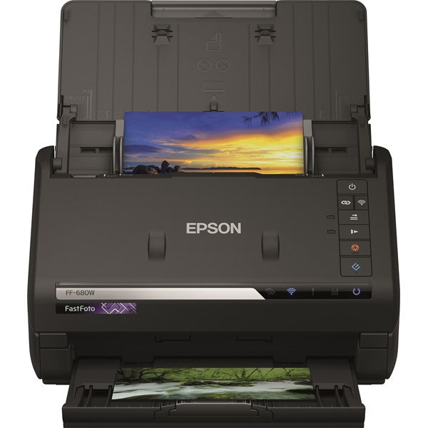 EPSON FastFoto FF-680W (A4, 600X600 DPI,45 lap/perc, USB/WiFi) (B11B237401)