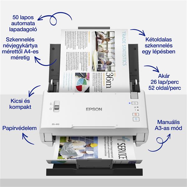 Epson Workforce DS-410 üzleti szkenner (B11B249401)
