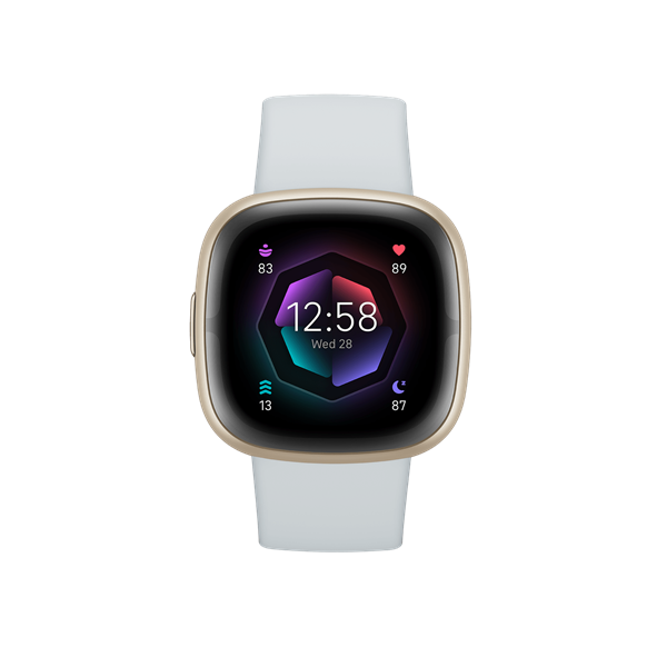 FITBIT Sense 2 okosóra (Blue Mist / Soft Gold Aluminium) (FB521GLBM)