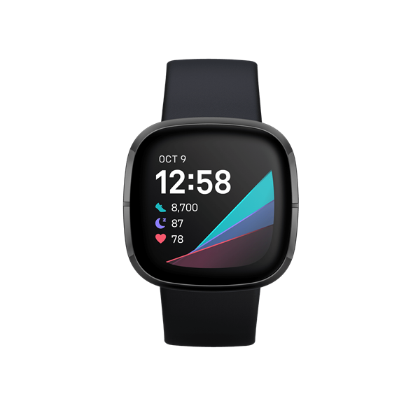FITBIT Sense okosóra (Carbon / Graphite Stainless Steel) (FB512BKBK)