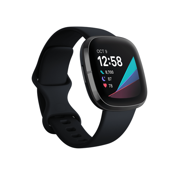 FITBIT Sense okosóra (Carbon / Graphite Stainless Steel) (FB512BKBK)