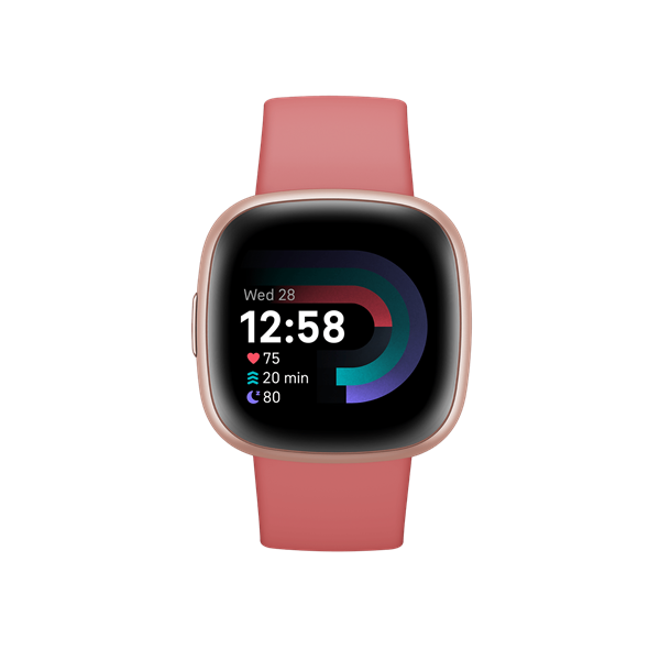 FITBIT Versa 4 okosóra (Pink Sand / Copper Rose Aluminium) (FB523RGRW)