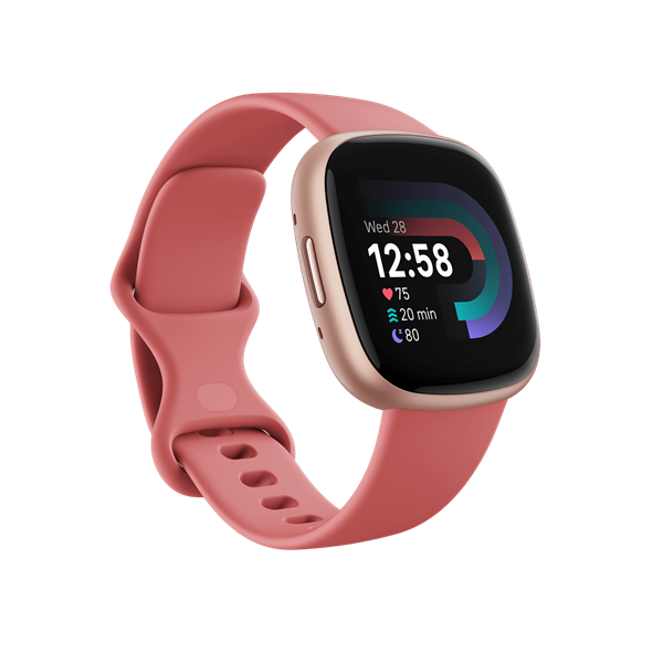 FITBIT Versa 4 okosóra (Pink Sand / Copper Rose Aluminium) (FB523RGRW)