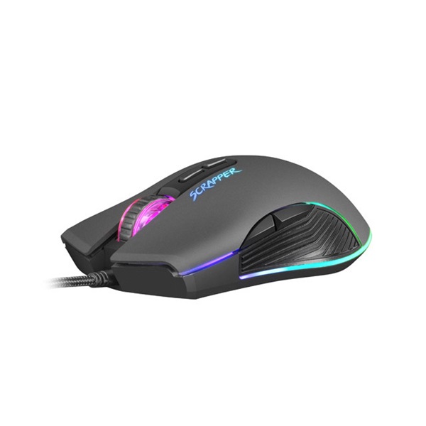FURY Vezetékes egér SCRAPPER Gaming Optikai, 6400DPI, háttérvilágítás (NFU-1699)