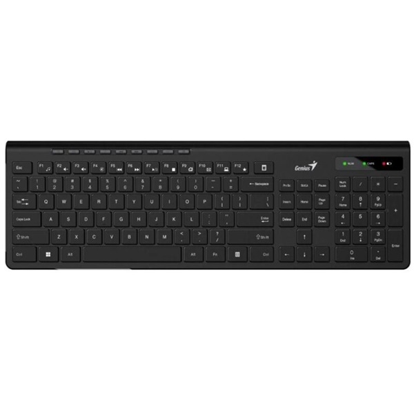GENIUS Vezeték Nélküli Billentyűzet Slimstar 7230 USB HUN Fekete (SLIMSTAR 7230)