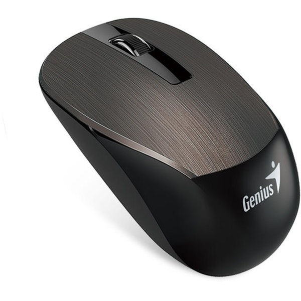 GENIUS Vezeték nélküli egér NX-7015, USB, 1200dpi, BlueEye, Fekete csokoládé (NX-7015_CHOCOLATE)