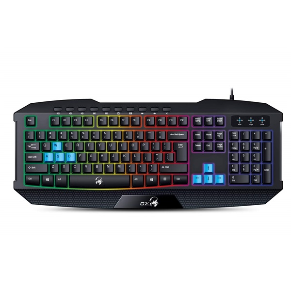 GENIUS Vezetékes Billentyűzet GX-SCORPION K215 Gaming USB HUN Fekete (GX-SCORPION K215 GAMING)