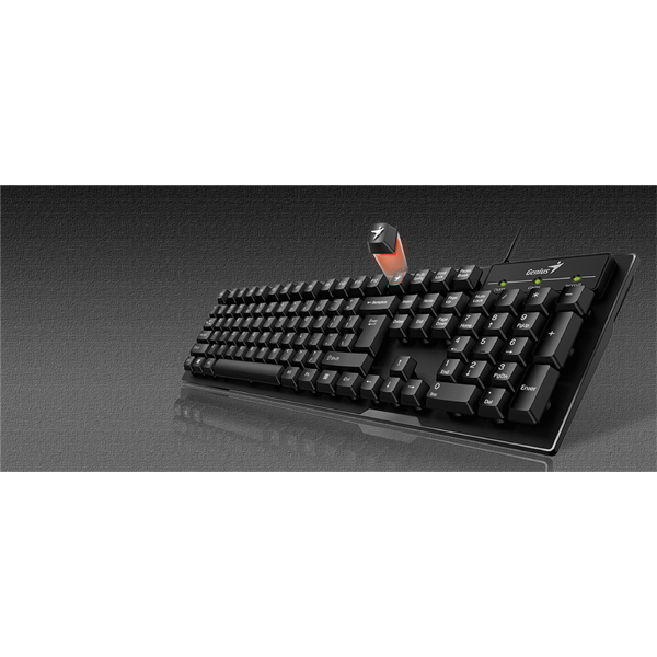 Genius KB-102  Smart USB Billentyűzet, fekete