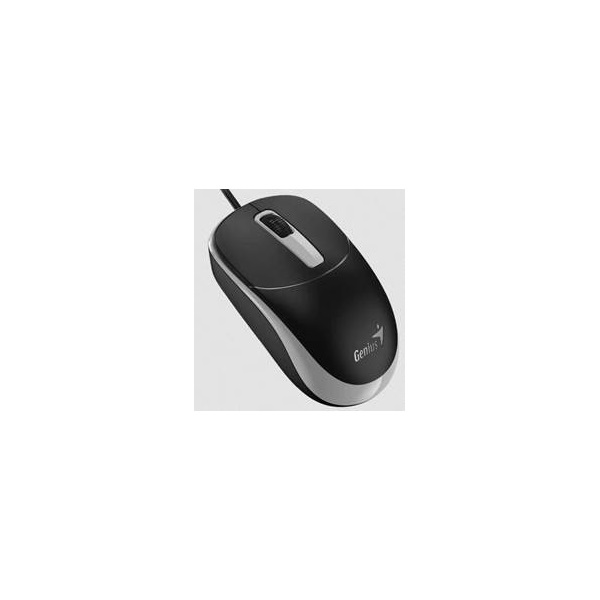 GENIUS Vezetékes egér optikai DX-123, USB, 1000dpi, Fekete/Szürke (DX_123_USB_BLACK_GREY)