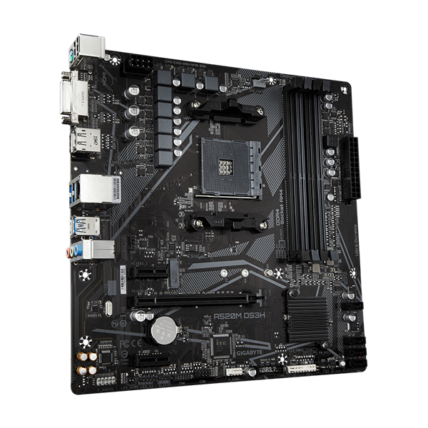 GIGABYTE Alaplap AM4 A520M DS3H AMD A520, mATX (A520M DS3H)