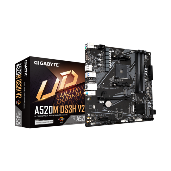 GIGABYTE Alaplap AM4 A520M DS3H V2 AMD A520, mATX (A520M DS3H V2)