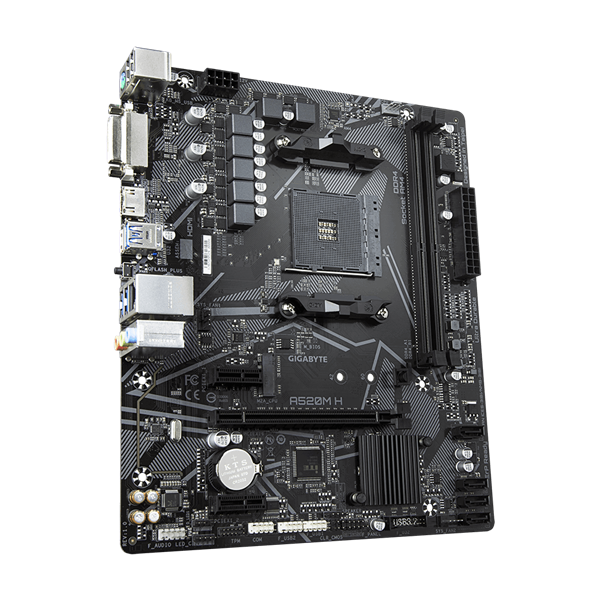 GIGABYTE Alaplap AM4 A520M H AMD A520, mATX (A520M H)