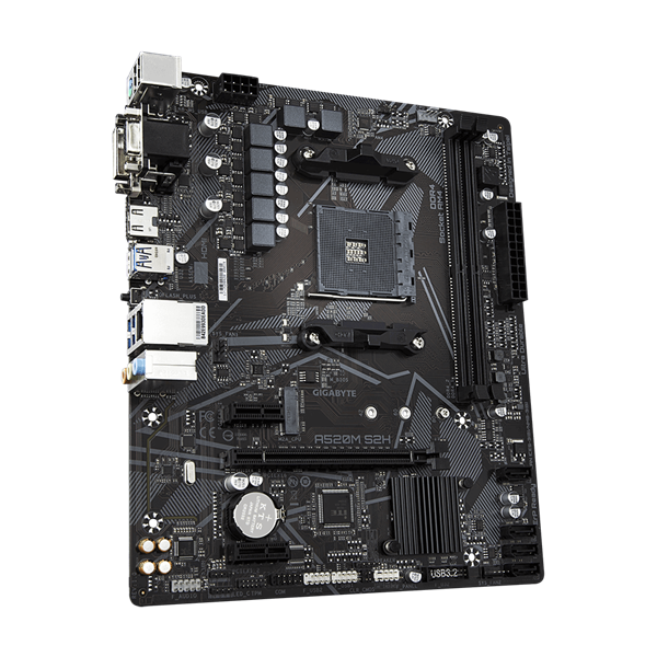 GIGABYTE Alaplap AM4 A520M S2H AMD A520, mATX (A520M S2H)