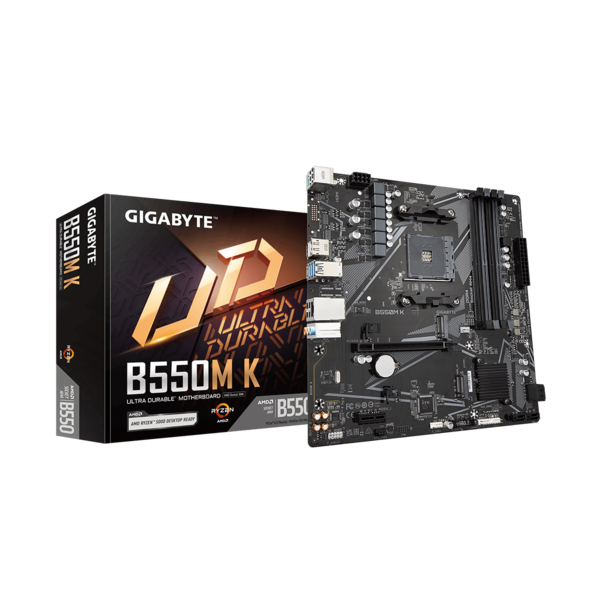 GIGABYTE Alaplap AM4 B550M K AMD B550, mATX (B550M K)