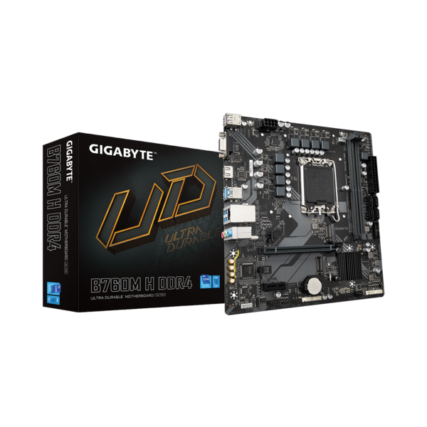 GIGABYTE Alaplap S1700 B760M H DDR4 INTEL B760, mATX (B760M H DDR4)