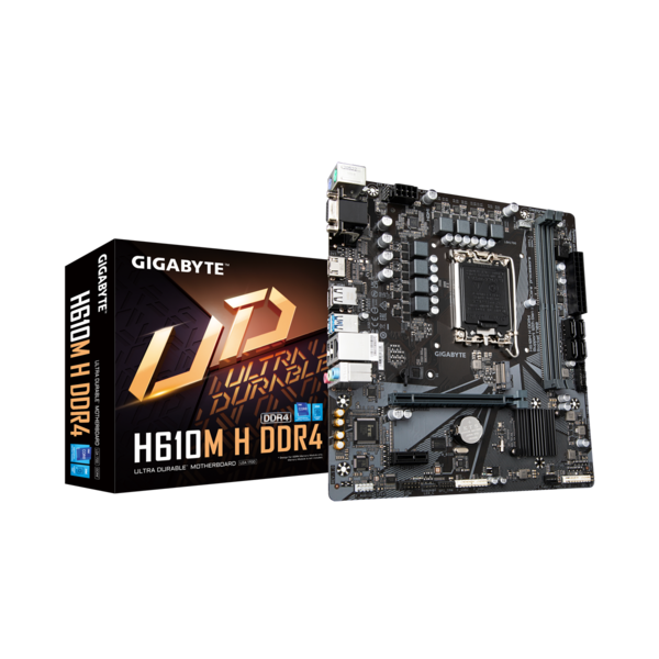 GIGABYTE Alaplap S1700 H610M H DDR4 INTEL H610, mATX (H610M H DDR4)