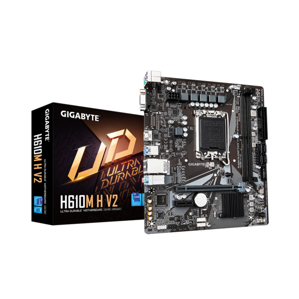 GIGABYTE Alaplap S1700 H610M H V2 INTEL H610, mATX (H610M H V2)