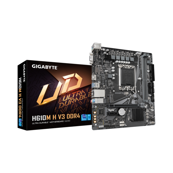 GIGABYTE Alaplap S1700 H610M H V3 DDR4 INTEL H610, mATX (H610M H V3 DDR4)