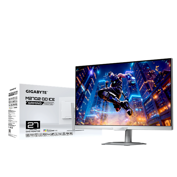 GIGABYTE LED Monitor IPS 27" M27Q2 QD ICE 2560x1440, 2xHDMI/Displayport/4xUSB (M27Q2 QD ICE)