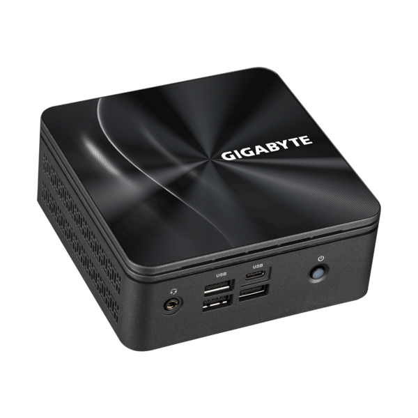 GIGABYTE PC BRIX, AMD Ryzen R5-4500U 4.0GHz, HDMI, MiniDisplayport, LAN, WIFI, BT, COM, 2,5" HDD hely, 7xUSB 3.2 (GB-BRR5H-4500)