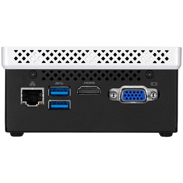 GIGABYTE PC BRIX, Intel Celeron N4000 2.6 GHz, HDMI, D-Sub, LAN, WIFI, Bluetooth, 2,5" HDD hely, USB 3.0 (GB-BLCE-4000C)