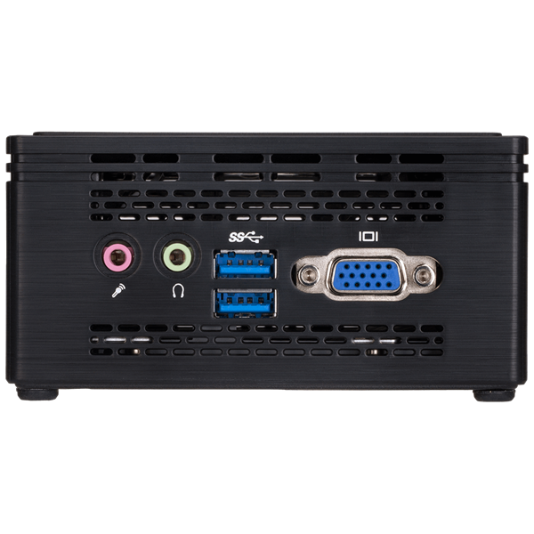 GIGABYTE PC BRIX, Intel Celeron N3350 2.4 GHz, HDMI, DSUB, LAN, WIFI, Bluetooth, 2,5" HDD hely, USB 3.0 (GB-BPCE-3350C)