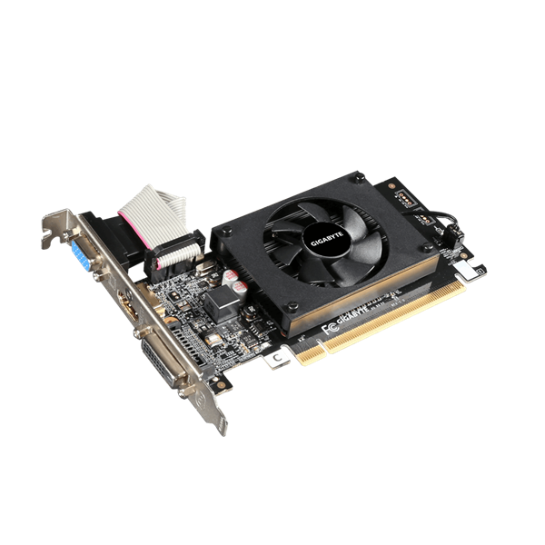 GIGABYTE Videokártya PCI-Ex16x nVIDIA GT 710 2GB DDR3 (GV-N710D3-2GL)