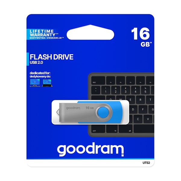 GOODRAM Pendrive 16GB UTS2 USB 2.0 kék