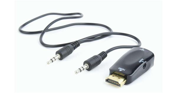 Gembird HDMI -> VGA adapter Audio csatlakozással