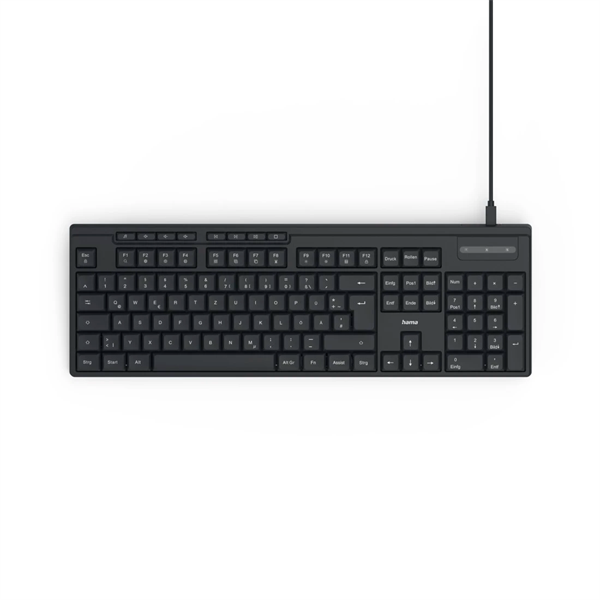 HAMA 173052, BILLENTYŰZET "CK-200", USB, FEKETE (13173052)