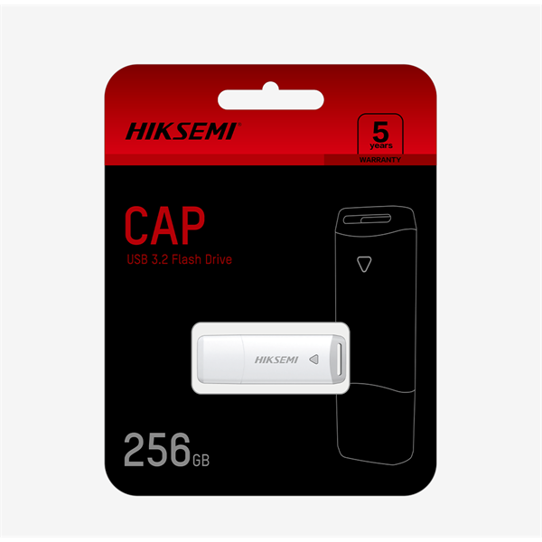 HIKSEMI Pendrive 16GB M220P "Cap" U3 USB 3.2, Fehér (HIKVISION) (HS-USB-M220P 16G U3)