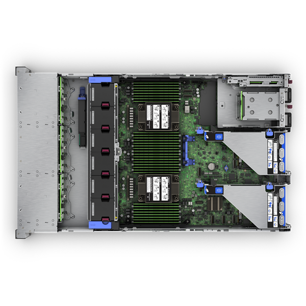 HPE rack szerver ProLiant DL380 Gen11, Xeon-S 12C 4510 2.40GHz, 2x32GB, 2x960GB SSD, SFF,  MR408i-o, 2x1000W (P71674-425)