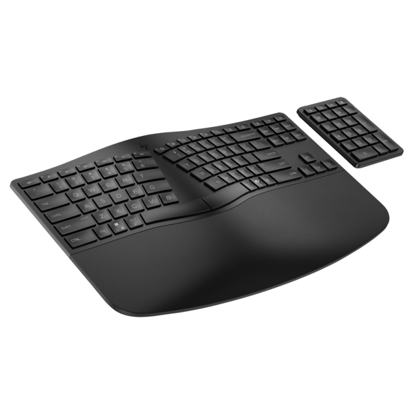 HP vezeték nélküli ergonomikus billentyűzet 965 - fekete (7E756AA#AKC)