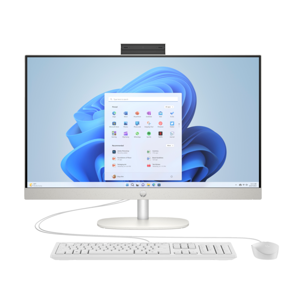 HP AIO 27-cr1001nn 27" FHD AG IPS 300d, Core Ultra5-125U 1.3GHz, 16GB, 512GB SSD, Win 11, fehér (AY7S5EA#AKC)