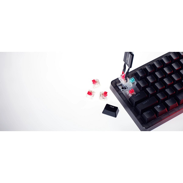 HP HYPERX vezetékes mechanikus gaming billentyűzet Origins 2 65 RGB - brit lokalizáció (B4QS3AA#ABU)