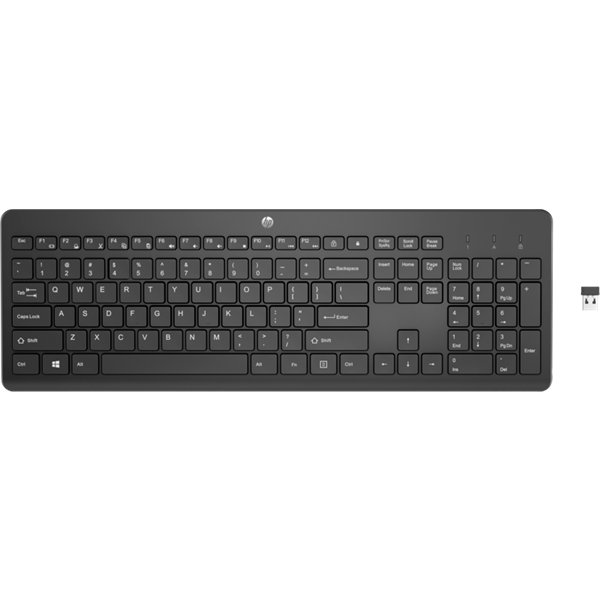 HP vezeték nélküli billentyűzet 230 - fekete (3L1E7AA#AKC)