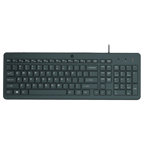 HP vezetékes billentyűzet 150 - fekete (664R5AA#AKC)
