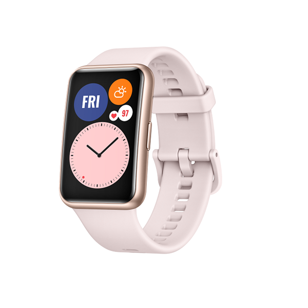 HUAWEI Smart WATCH Fit Stia-B09 Smart Watch, Silicone Strap,Activ, Sakura Pink (55027342)