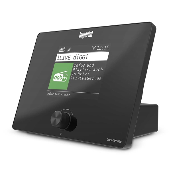 Imperial DABMANI420BK kompakt hibrid rádió (internet, DAB+, FM Hi-Fi tuner) Bluetooth®-szal (DABMANI420BK)