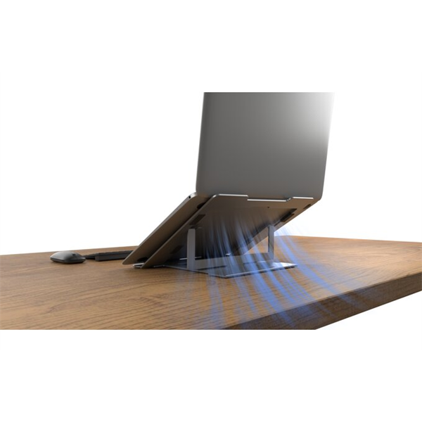 KENSINGTON Notebook állvány-alumínium (Easy Riser™ Aluminum Laptop Riser), szürke (K50417WW)