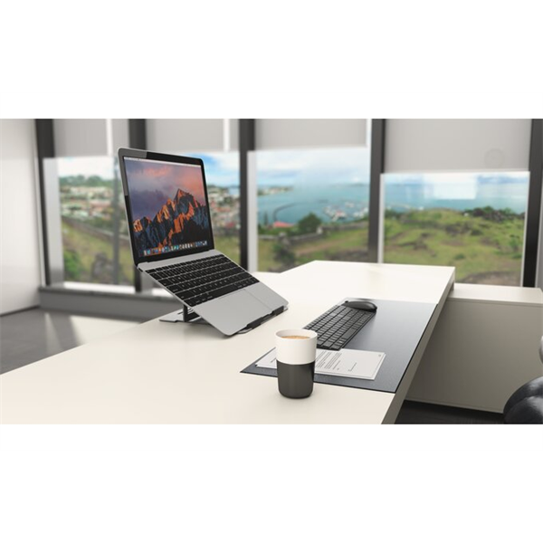 KENSINGTON Notebook állvány-alumínium (Easy Riser™ Aluminum Laptop Riser), szürke (K50417WW)