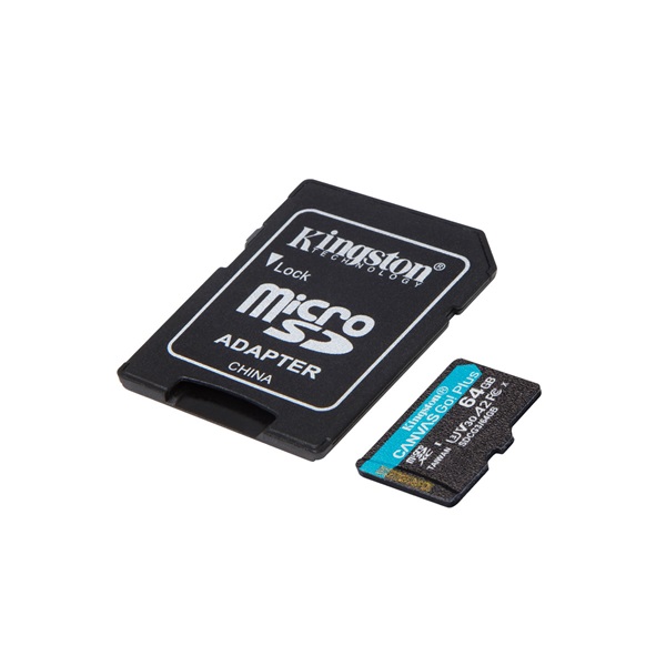 SD Micro 64GB XC Kingston 1Adapter UHS-I U3 SDCG3/64GB