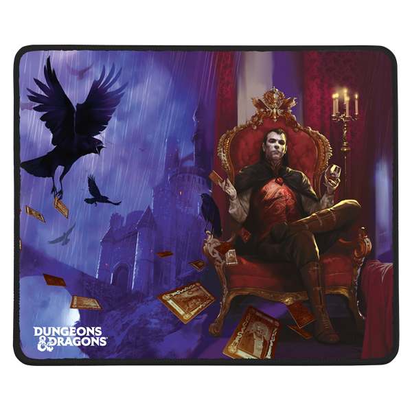 KONIX - DUNGEONS & DRAGONS "Curse Of Strah" Gaming Egérpad 49x49x270mm, Fekete-Piros (KX-DND-MP-STRAH-PC)