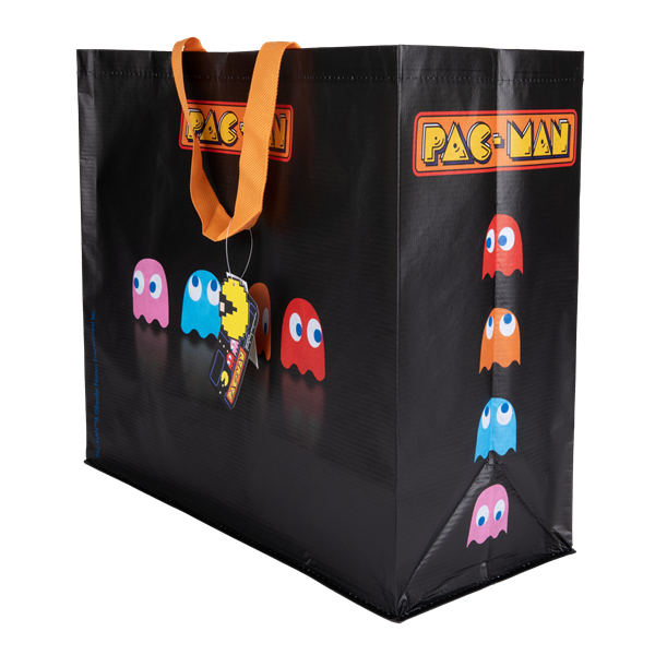 KONIX - PAC-MAN Bevásárló táska, Fekete (KX-CABA-PACM/BK)