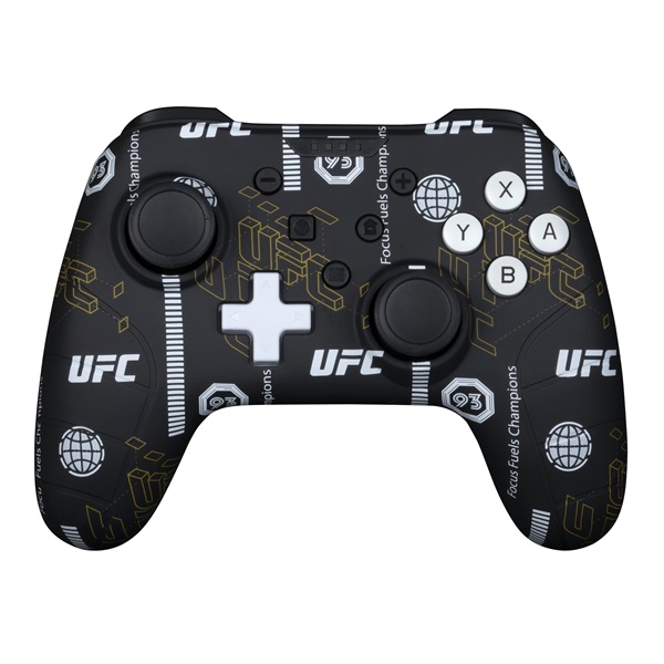 KONIX - UFC Nintendo Switch/PC Vezetékes kontroller, Fekete-Mintás (KX-UFC-PAD-BLA)