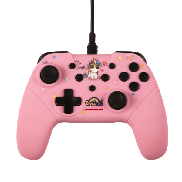 KONIX - UNIK "Be Funky" Nintendo Switch/PC Vezetékes kontroller, Színes (KX-UNIK-SW-PAD-FUNKY)