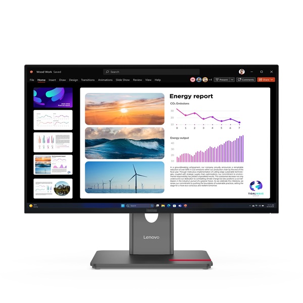 LENOVO Monitor - ThinkVision P24q-40; 23,8" QHD 2560x1440 IPS 120Hz, 16:9, 1500:1, 300cd/m2, 4ms, HDMI, DP, USB A-B-C (64B2GAT1EU)