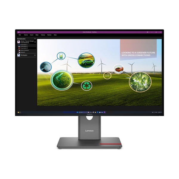 LENOVO Monitor - ThinkVision P27q-40; 27.0" QHD 2560x1440 IPS 120Hz, 16:9, 1500:1, 350cd/m2, 4ms, HDMI, DP, USB A-B-C (64A7GAT6EU)