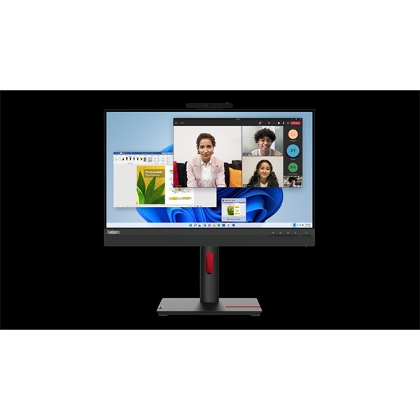 LENOVO Monitor - ThinkCentre Tiny-In-One 24 Gen 5 Touch; 23.8" FHD IPS, 16:9, 1000:1, 250cd/m2, 4ms, VESA, Cam, HDMI,DP (12NBGAT1EU)