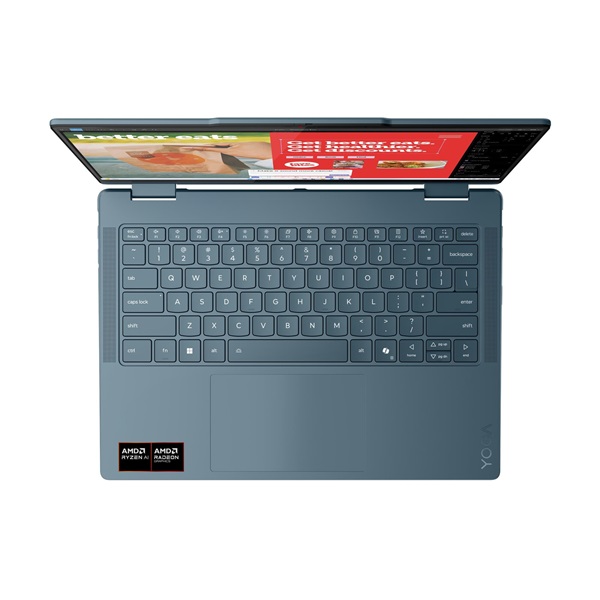 LENOVO Yoga 7 2-in-1 14AKP10, 14.0" WUXGA Touch, AMD Ryzen AI 5 340, 16GB, 512GB SSD, NoOS, Tidal Teal, PEN (83JR002HHV)